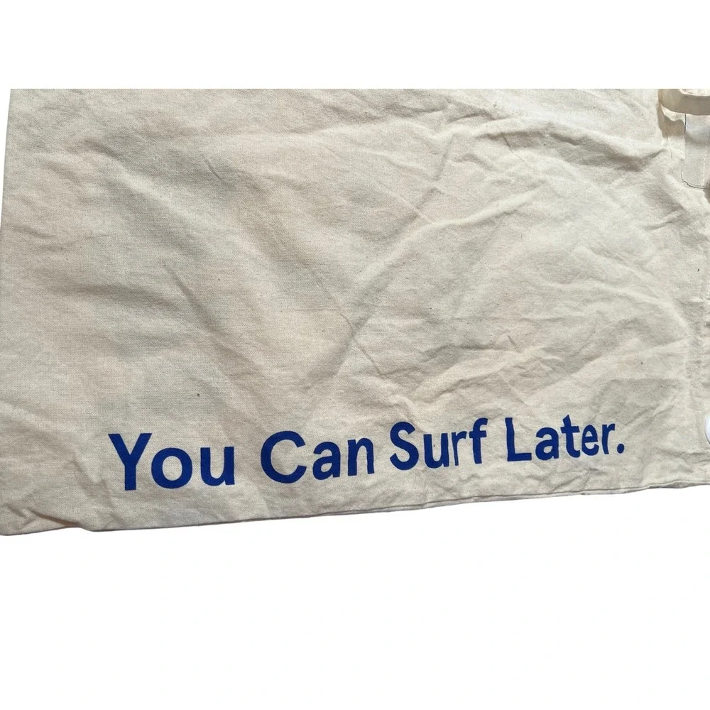 P448 Project Sustainability Canvas Tote Bag Recycled‎ Cotton You Can Surf Later